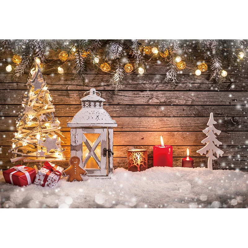 إكليل خشبي من شجرة الكريسماس للتصوير الفوتوغرافي ، لوحة زهور ، نافذة ، رجل ثلج ، سينما ، دعامة ، هدية ، خلفية