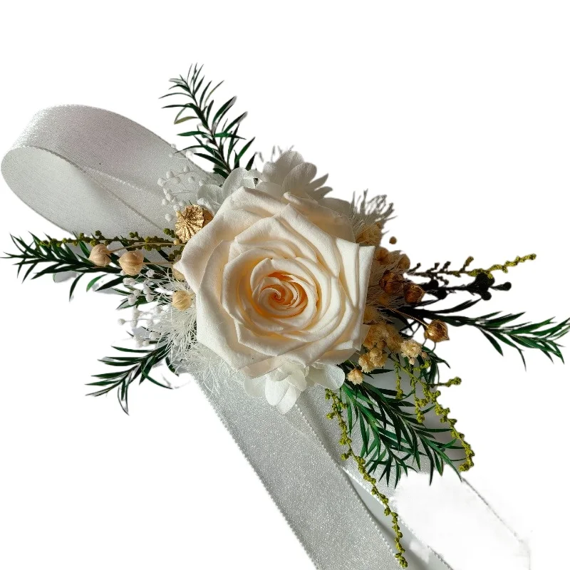 mori-nuovo-corpetto-coreano-francese-rosa-eterna-matrimonio-sposo-corpetto-sposa-polso-fiore