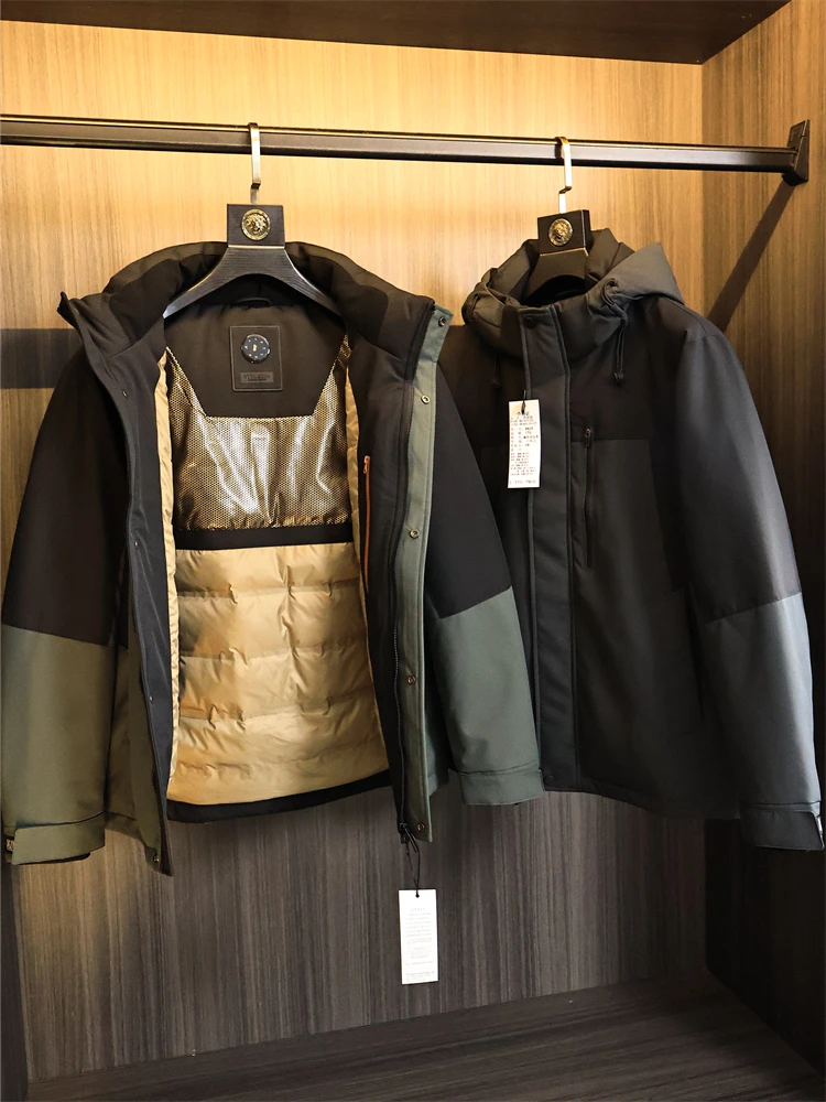 

Теплый 90, белый ду-пух, aphene с подогревом, уличная мужская спецодежда, модный пуховый тюжет, молодежный, стандартной длины, чистый цвет