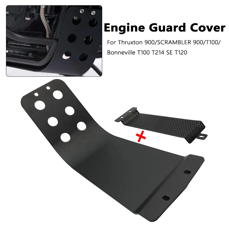 Motorcycle Engine Guard Cover Base Skid Plate Fit For Thruxton 900 SCRAMBLER 900 T100 T214 SE T120 T100 100th Anniversary