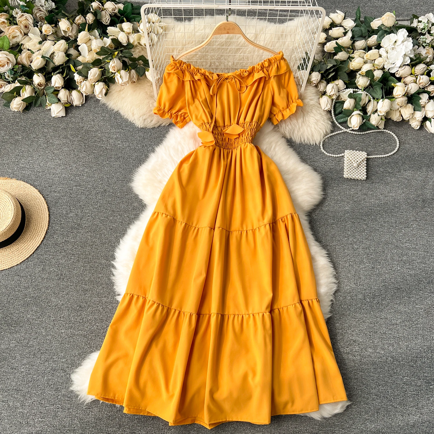 a line autumn dresses Fkelyi Autumn Leaf Print Womens Fall Maxi Dress V-Neck Long Sleeve Casual Dress with Pocket A-Line Flowy Tiered Dresses for Spring Winter, XL, Women's