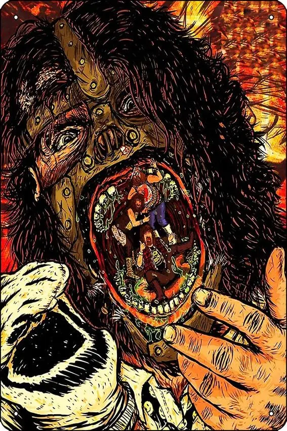 mouth of mick Print Metal Tin Sign 12 X 8 Inch Funny Man Cave Home Office Bar Decor sign sign