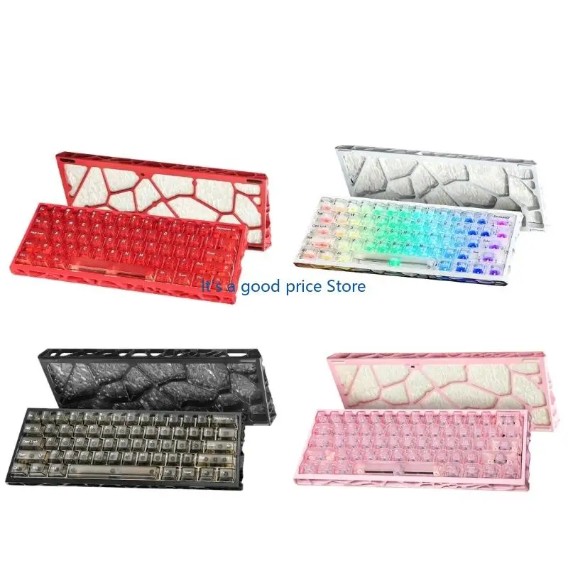 H60 Professional Mechanical Keyboard Hollow Aluminum Design Switches Customizable Color Lighting Corded For PC