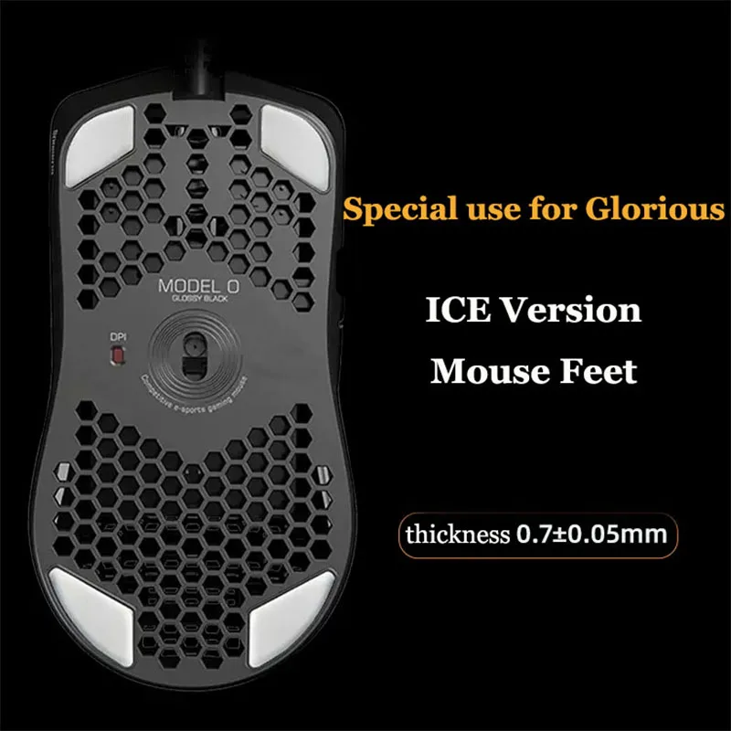 Patines de ratón para juegos Esports Tiger, versión ICE, pies de ratón para ratón inalámbrico Glorious Model O /O
