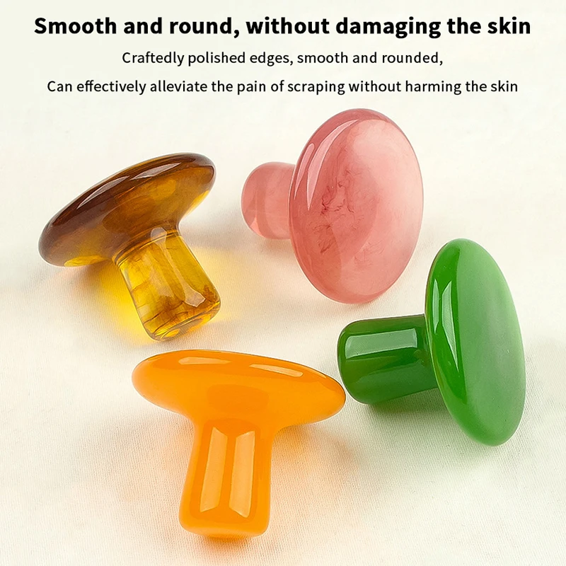 

Mushroom Shaped Gua Sha Facial Massage Relax Skin Care Tool Resin Face Lift Remove Wrinkles Portable Manual Massager