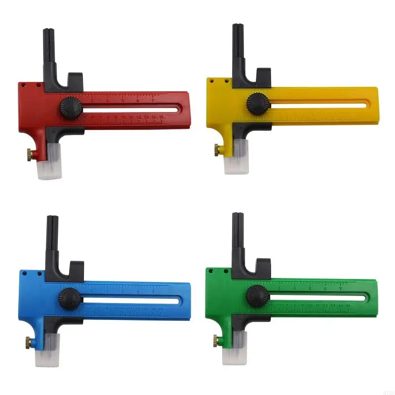 97QE Circle Cutter with Ratchet Handle Circle Cutter for Birthday Card Making Paper Fabric Crafts DIY Scrapbooking