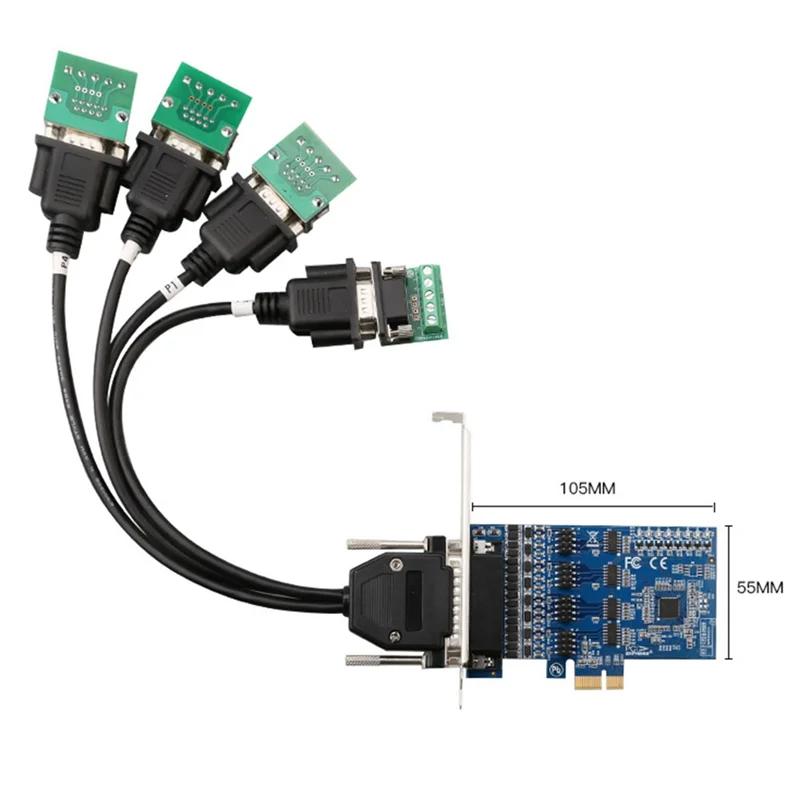 PCI Expansion 4 Ports RS422 RS485 Expansion Card