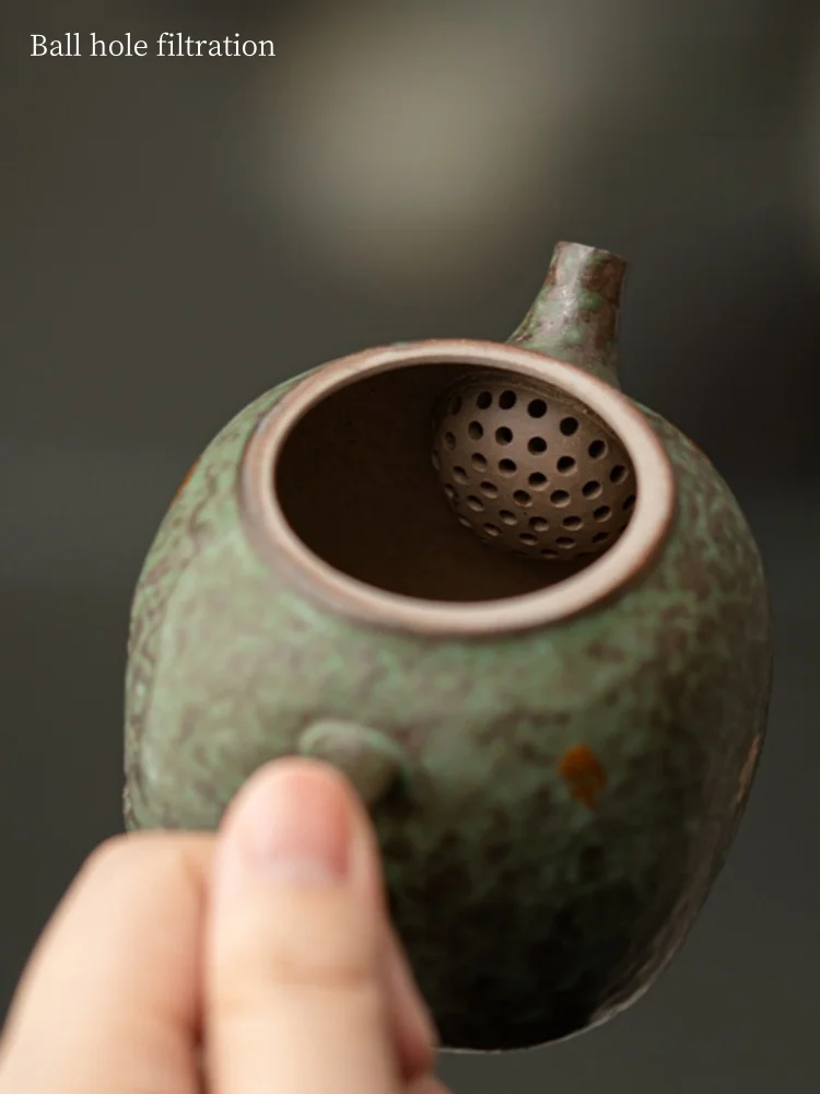 150 مللي الفخار الخشن الذهب اللوحة إبريق الشاي الكونغفو الشاي صنع جهاز الشاي Infuser براد شاي القديمة روك الطين الرجعية إبريق الشاي حفل الشاي