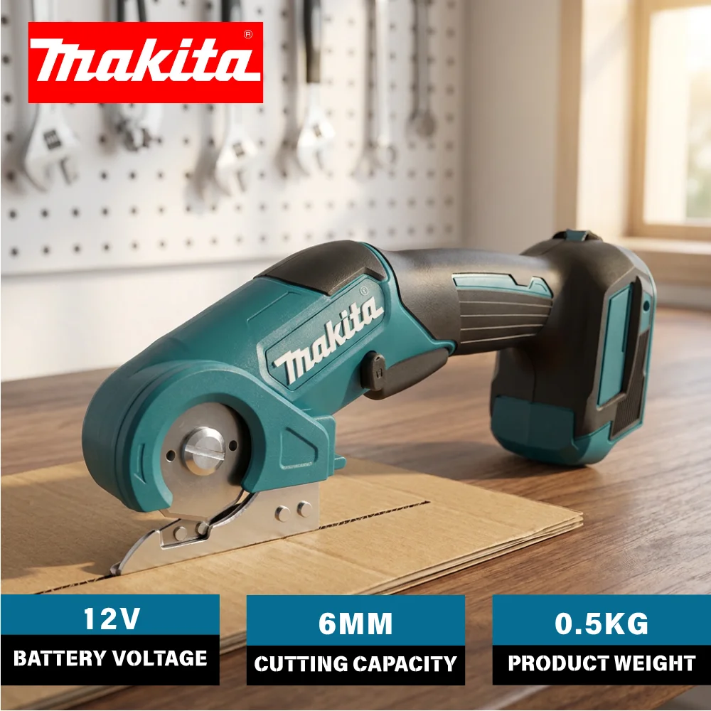 Makita Cordless Electric Scissors Kit, Carpet Pruner, Round Knife, Cloth Cutter, Multi-Function for Makita 18V Battery Bare Tool