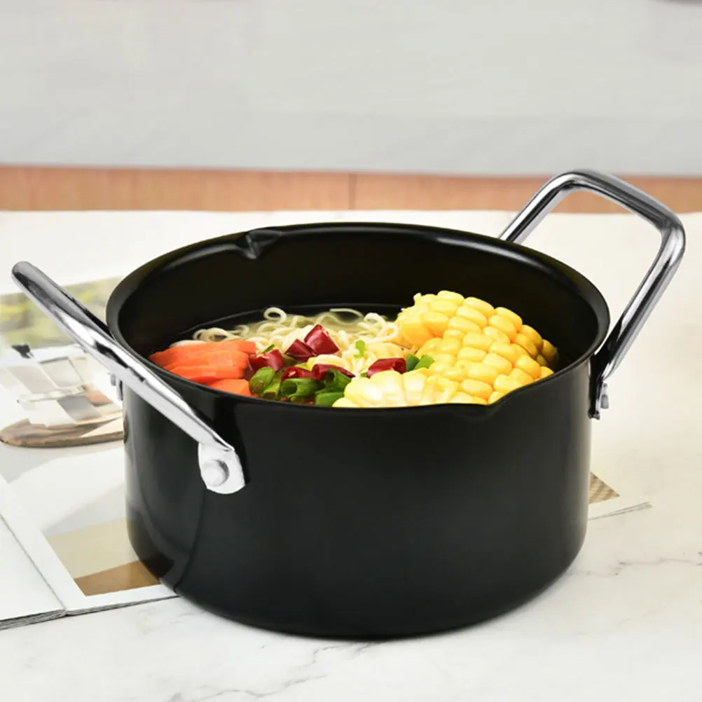 

1Pcs Outdoor Bbq Sauce Pot Heavy Duty Stainless Steel Stew Pot Non Stick Portable Camping Cookware for Soup Noodles Milk