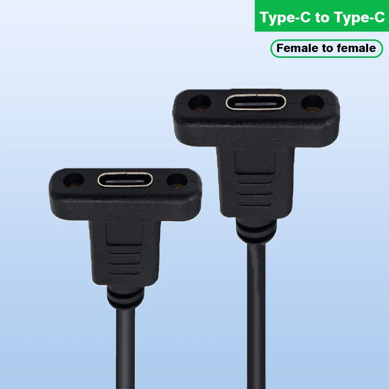 

USB Type C Adapter Female to Female Converter Portable USB-C Charge Data Sync Adapter Type-C Extension Cable for Phone Table