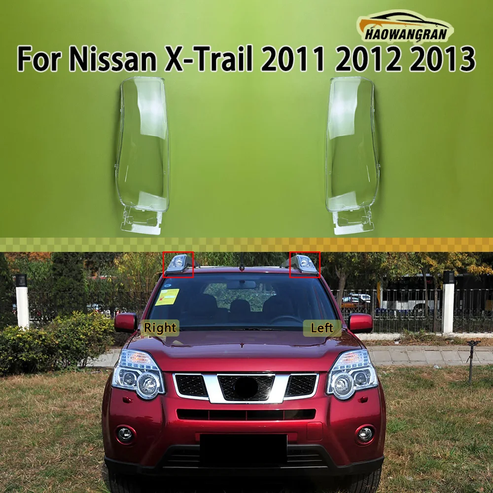

For Nissan X-Trail 2011 2012 2013 Headlamp Cover Transparent Mask Lamp Shade Headlight Shell Lens Replace The Original Lampshade