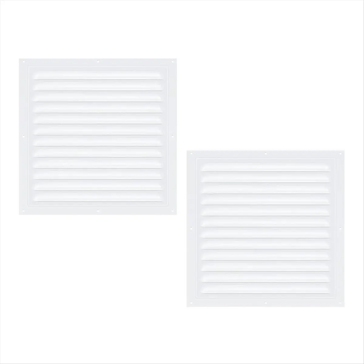A89X 2pcs Attic Vents Gable Vents Aluminum Wall Vent Metal Shed Vent with Screen Mesh Square Vent Louver Vent Grille