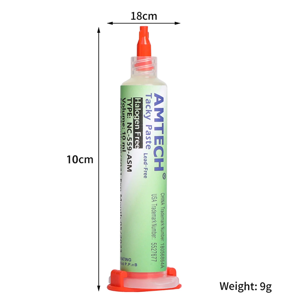 amtech 559 original flux de alta calidad sin limpieza fundente para estaño aplicar para estaño soldadura electronica soldador y estaño 10cc flux nc