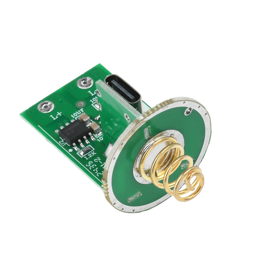 Placa de unidad de linterna de 3-4,2 V con interruptor, placa de circuito PCB de 3 modos, accesorios de luz DIY, Micro USB tipo c para 18650/26650