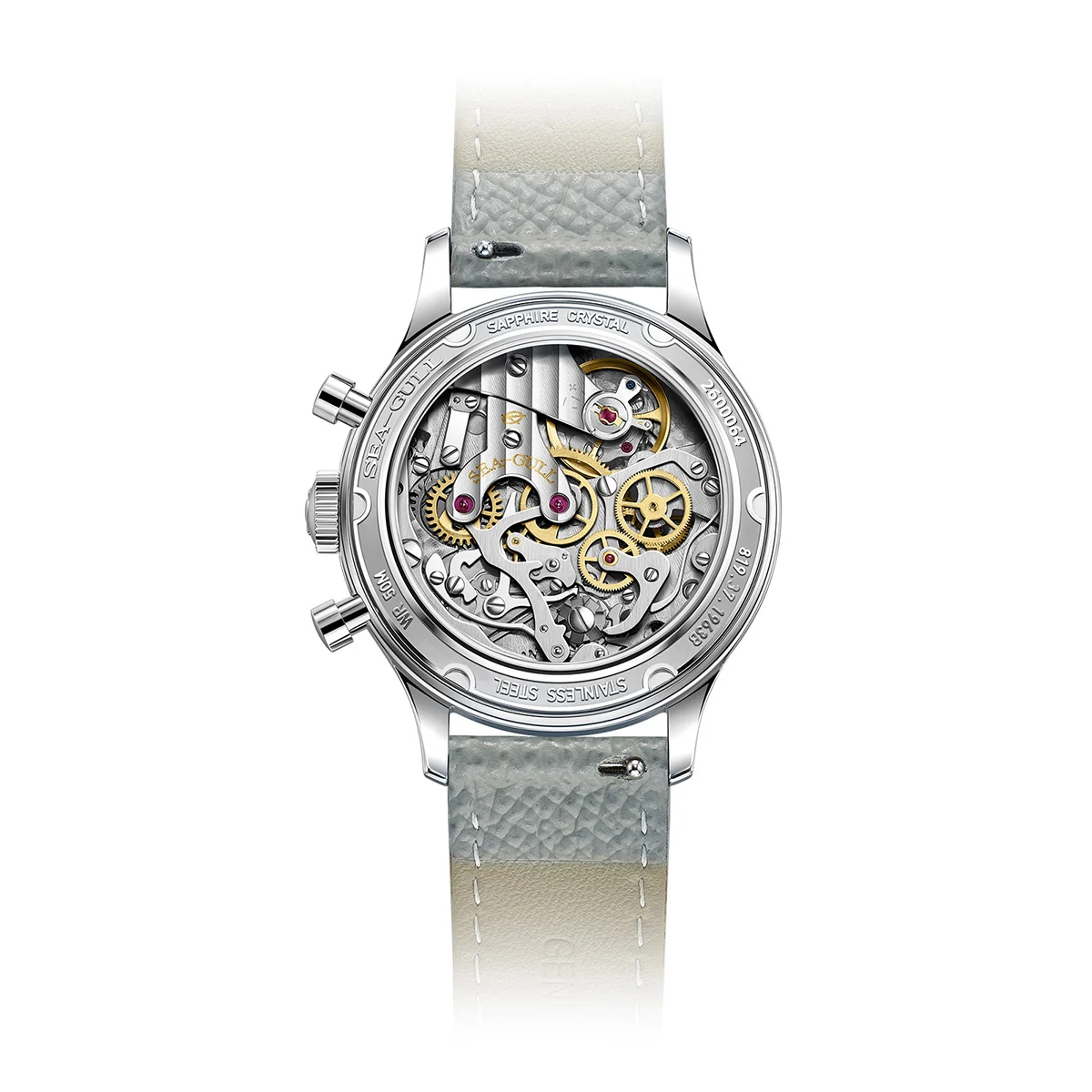 Seagull 1963  Aurora Edition Men Manual-Wind Mechanical Watch Chronograph ST1901 Movement Pilot Watch 37mm Sapphire reloj hombre