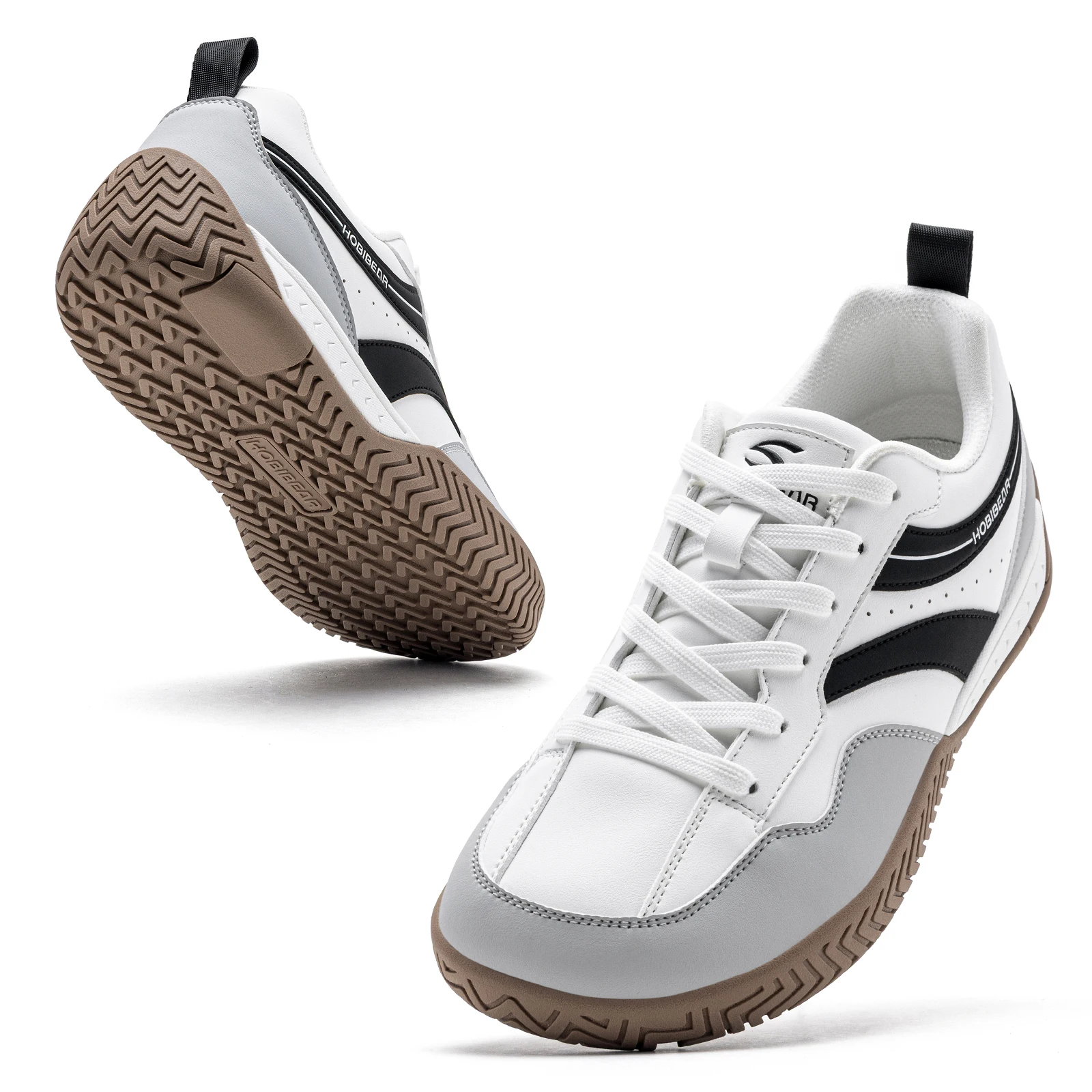 HOBIBEAR Unisex Casual Sneakers Elastic Band Lightweight Breathable Non-Slip Walking Shoes