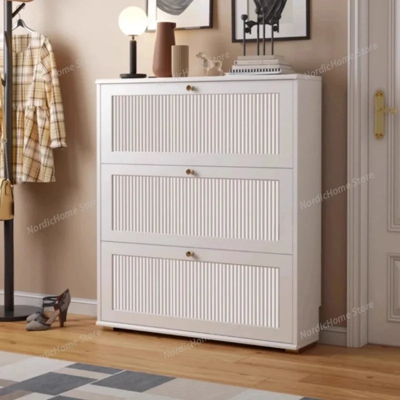 Universal Luxury Shoe Rack Household Organizer Vertical Ultrathin Shoe Cabinet Accent Entrance Hall Muebles Postmodern Furniture