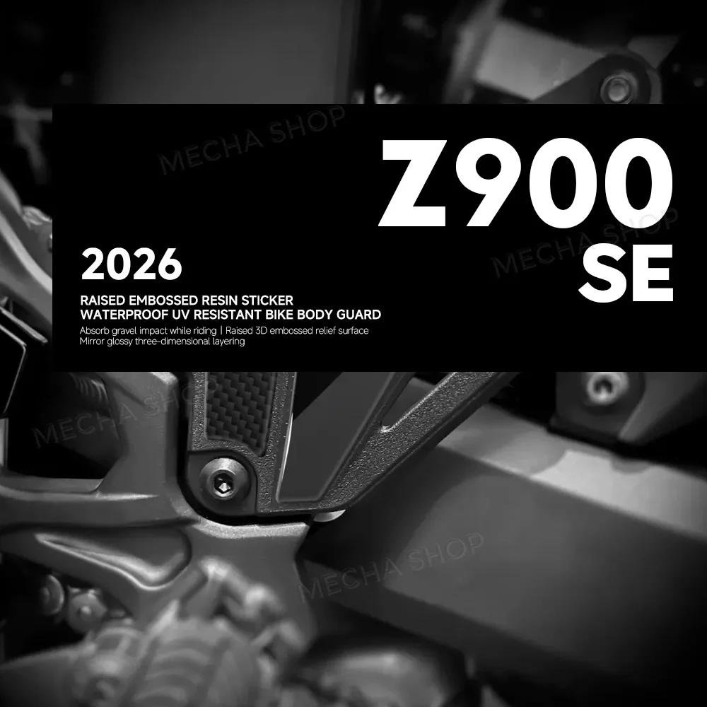 For Z 900 SE Z900SE 2026 Stickers 3D Epoxy Resin Sticker Protection Kit Motorcycle Accessories Heel Protector