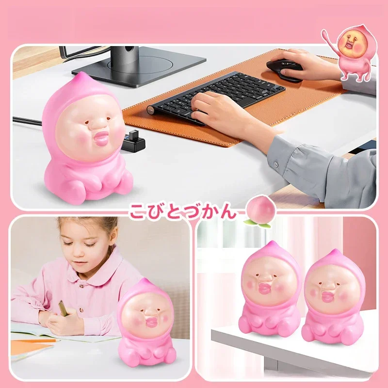 การ์ตูน Kobito Unzipped ของเล่นน่ารัก Squishy ของเล่นช้า Rebound Vent ของเล่น Lucky เดสก์ท็อปเครื่องประดับเด็กเพื่อนของขวัญวันเกิด