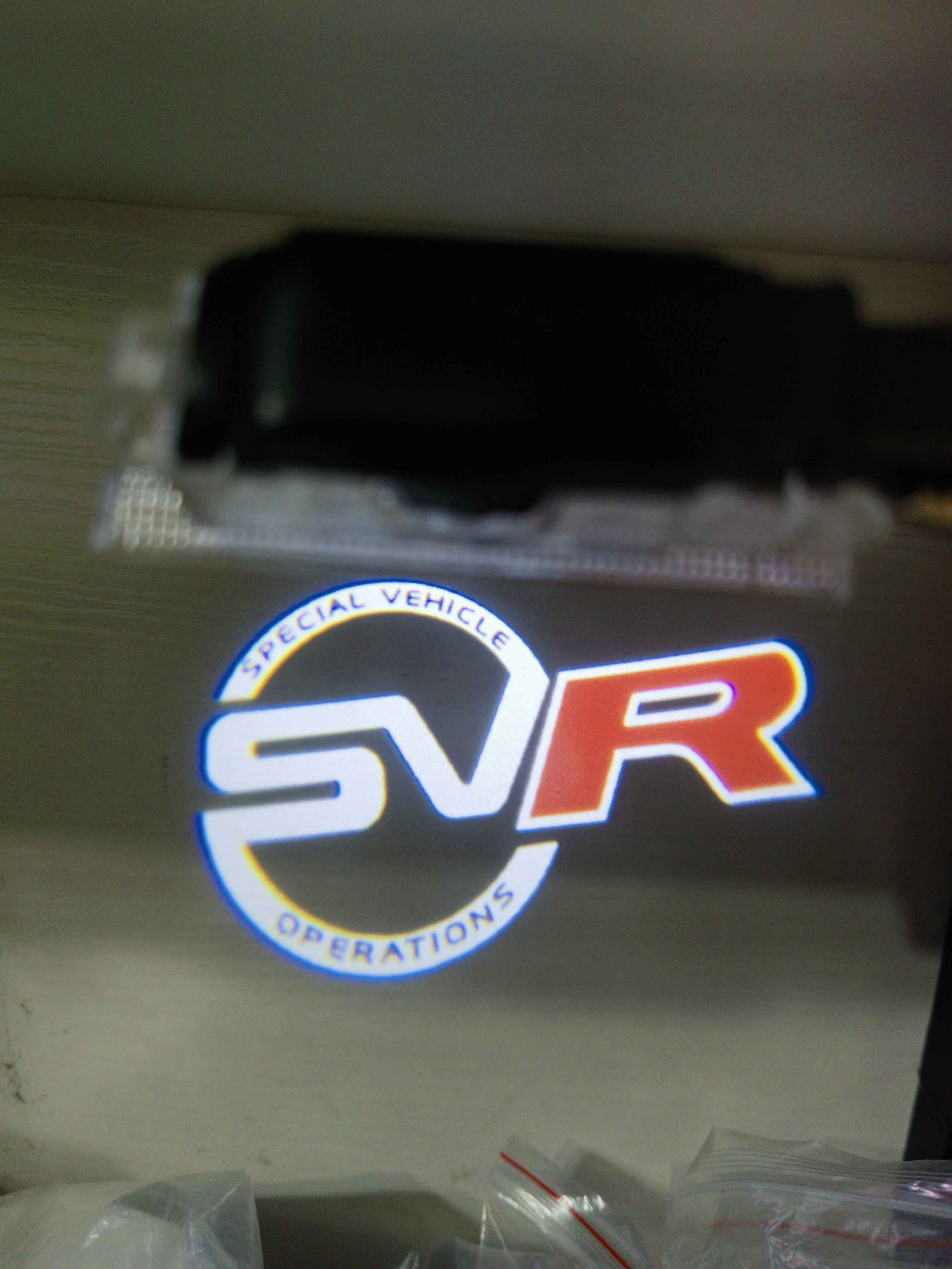 HD شبح لاند روفر SVR ضوء الباب 2 قطعة SVR ترحيب ضوء SVR ضوء الباب لاند روفر سيارة التصميم لاند روفر الظل مصباح