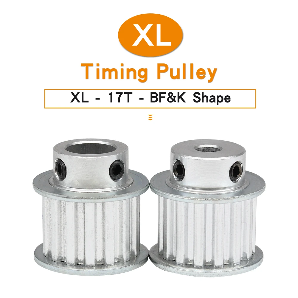 

XL-17T Timing Pulley Bore 6/6.35/8/10/12/12.7/14/15/16/17mm Alloy Pulley Wheel Teeth Pitch 5.08mm For Width 15mm XL Rubber Belt