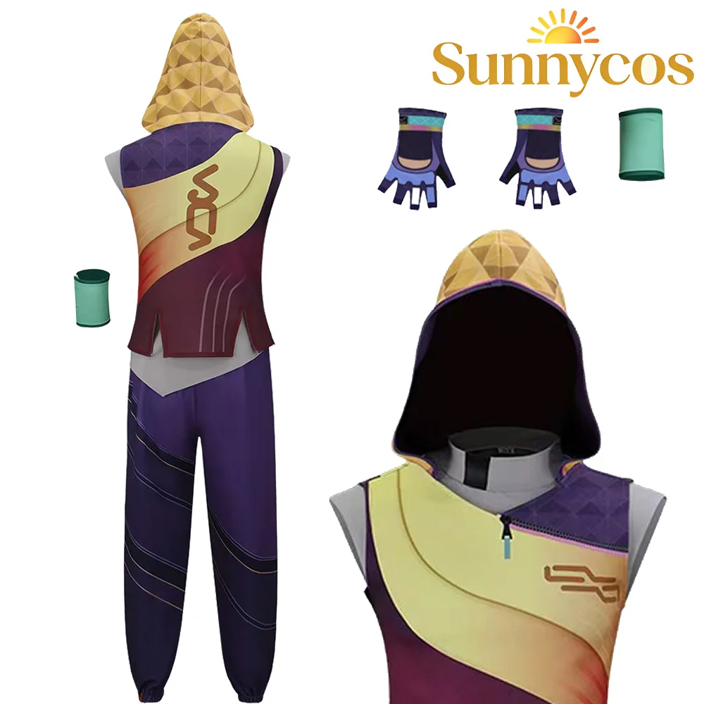 Fantasy Miks Cosplay Costume Game Valorant Viper Roleplay Suit Hooded Vest Shirt Pants Adult Outfits Halloween Carnival Clothing