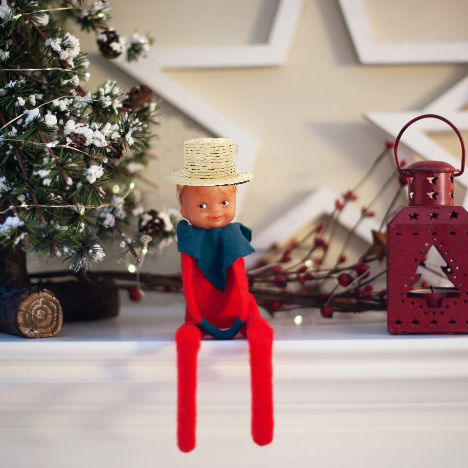 

5 шт. миниатюрных плетеных соломенных шляпок, маленькие шляпки-федоры для поделок, домашнего декора, реквизита для фотосессий, креативные маленькие шляпки-украшения, аксессуары