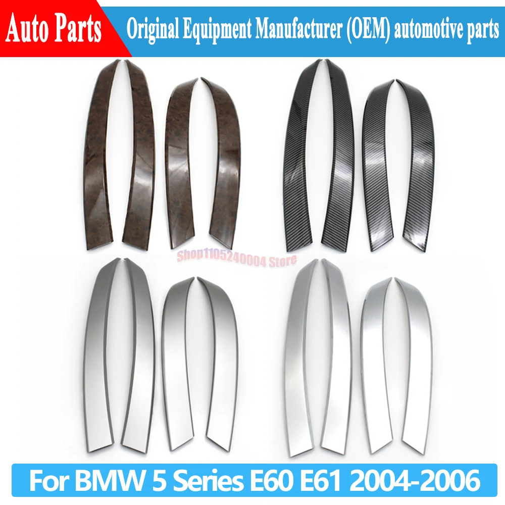 High Quality Car Interior Front Rear Door Left Right Grip Handle Trim Cover For BMW 5 Series M5 E60 E61 2004-2006