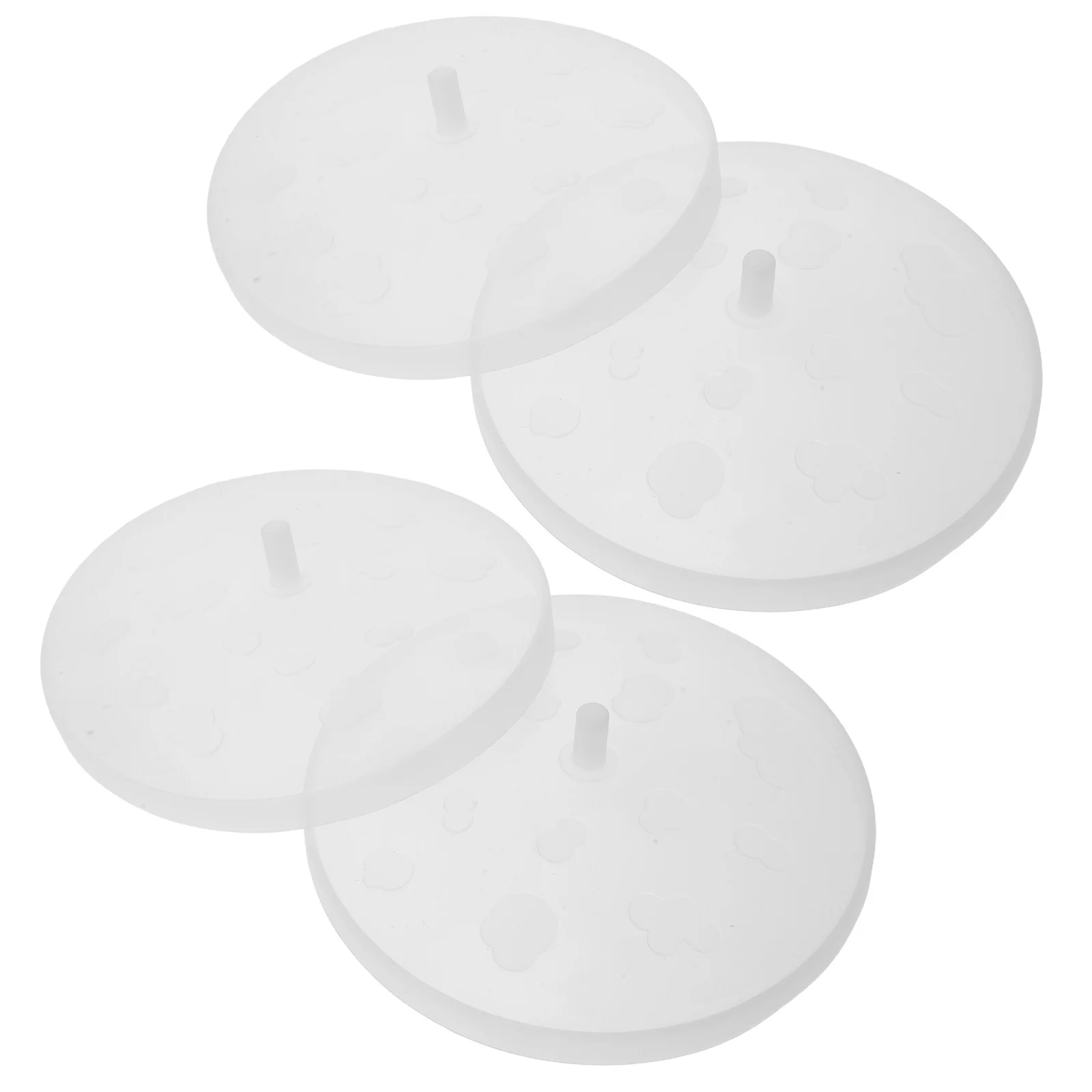 

4Pcs Microwave Popcorn Bowl Lid Silicone Cover Foldable Design Splash Protection Snack Containers Accessory for Gatherings