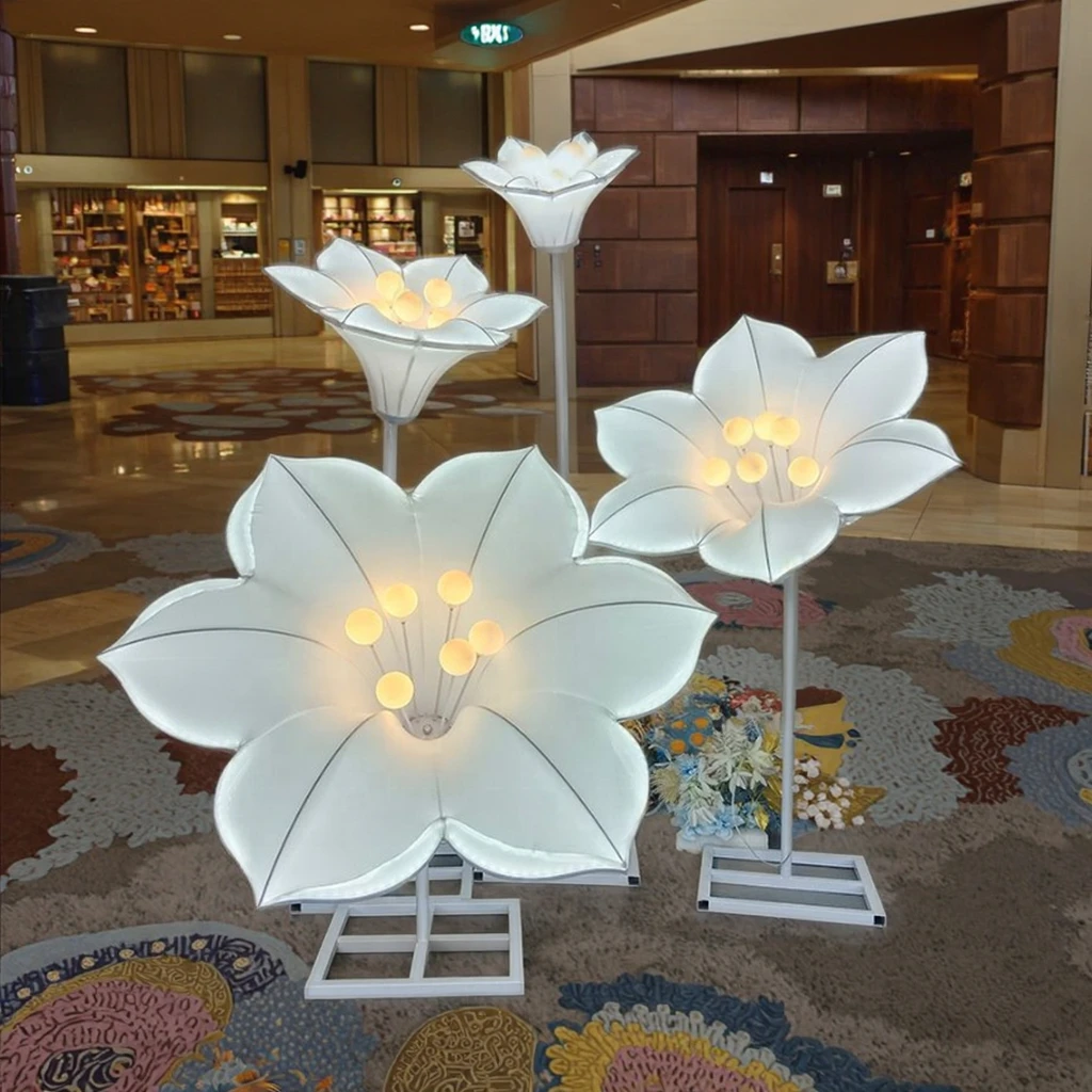 

New Morning Glory Road Lead Ceiling Chandelier Interior Scene Layout Aisle Background Lampshade Hotel Wedding Decoration