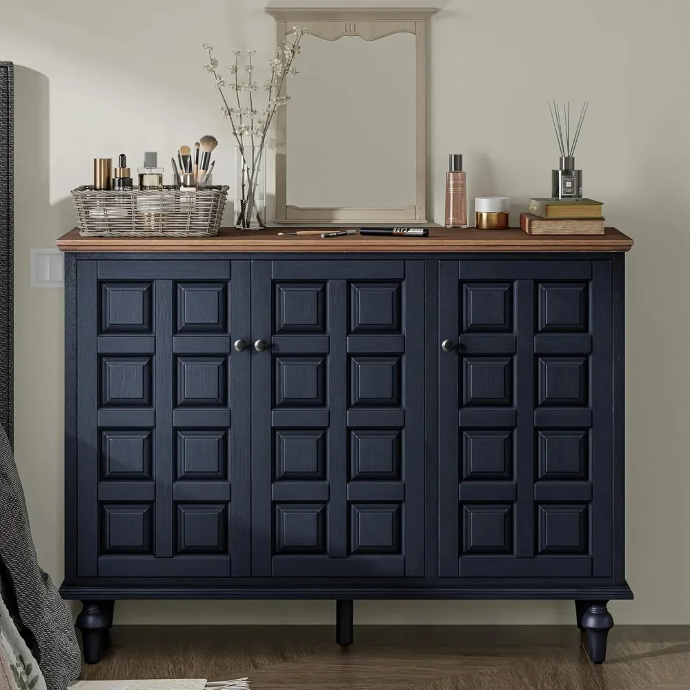 Retro Plaid Storage Cabinet 1