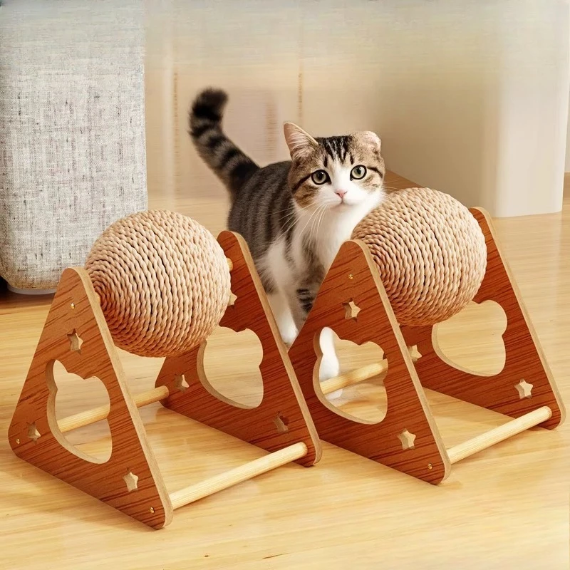 

Sword hemp rope cat scratching ball roller cat scratching board vertical scratching wear-resistant not crumb-resistant cat toy