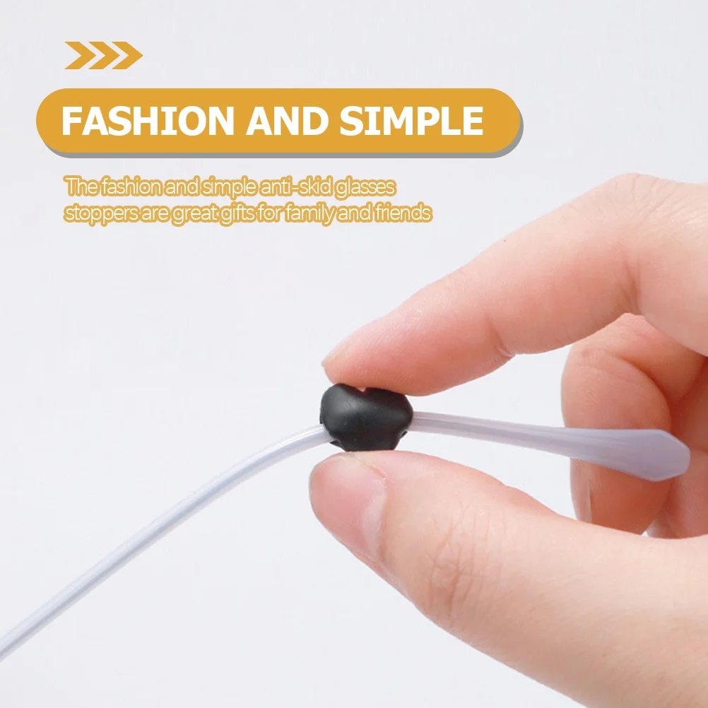 

20Pairs Comfortable Glasses Ear Grips Non-Slip Silicone Replaceable Glass Stoppers Anti Slip Glasses Retainer for Outdoor Sports