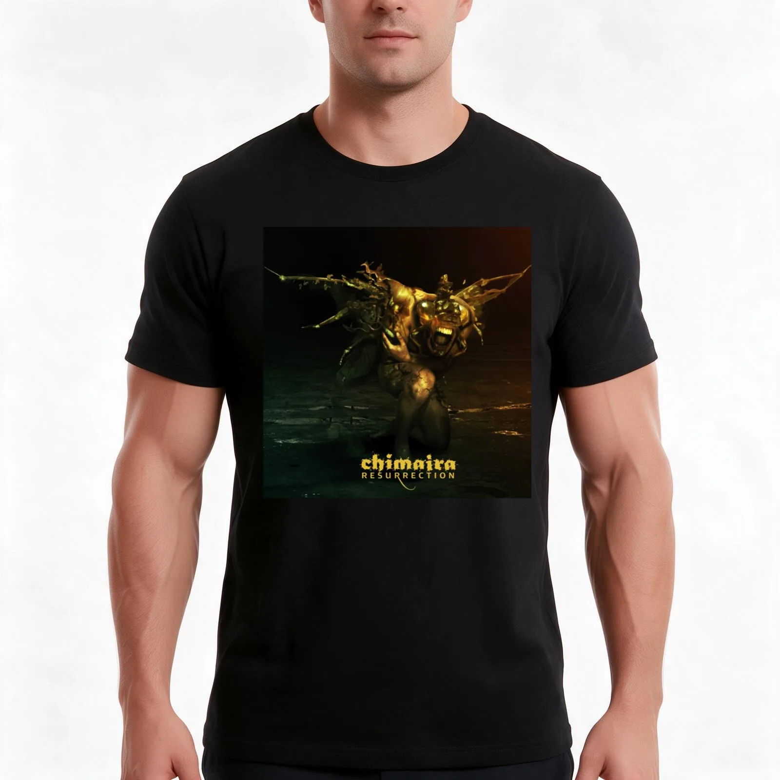 Resurrection Chimaira T-Shirt, Summer Casual Cotton Tee, Oversized Streetwear Tops, Vintage Graphic Print, Unisex Men Women
