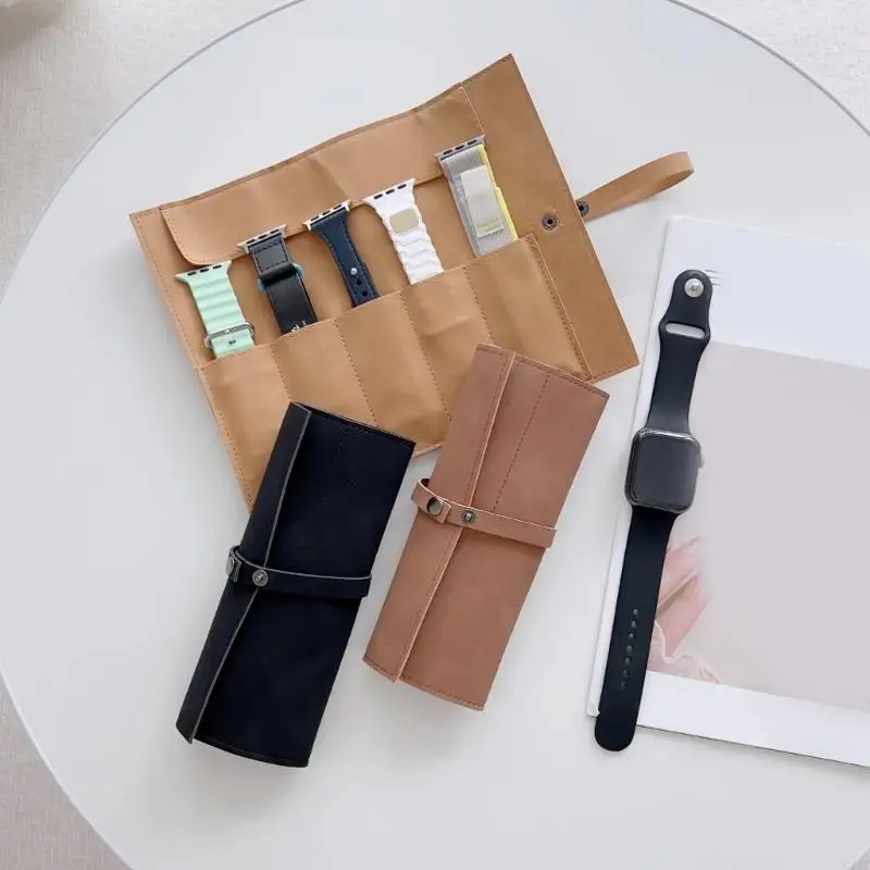 Q5WA Hộp đồng hồ thủ công Elegant Elegant mang theo cho nam giới nữ 5 Xoay xem trường hợp du lịch thân thiện với đồng hồ tổ chức