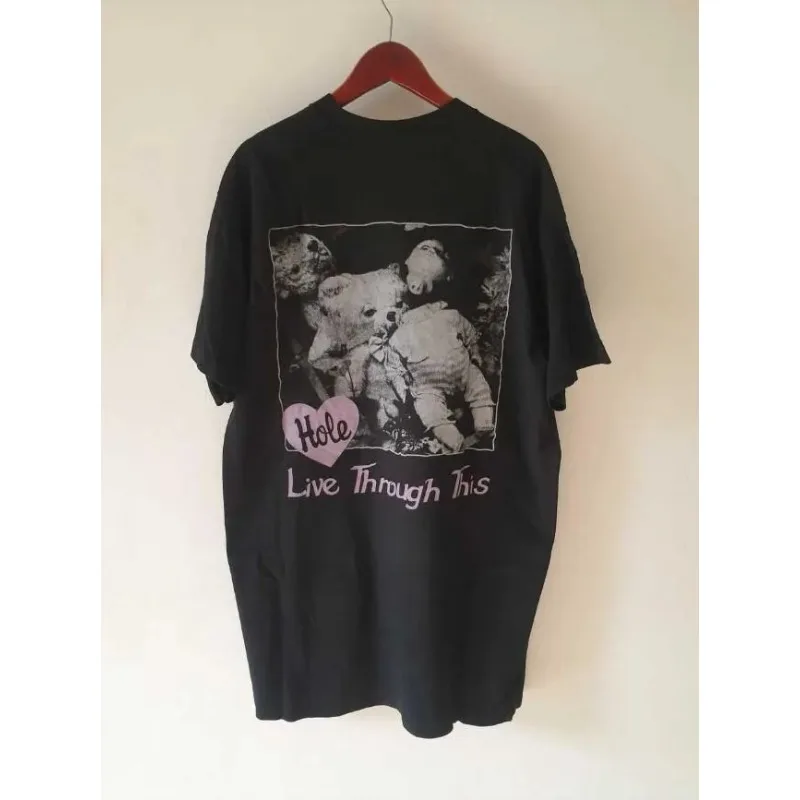 Hole Band T-Shirt, Unisex Reines Baumwoll-T-Shirt, Sommer Neues Baumwoll-Freizeit- und Mode-T-Shirt Geeignet für Männer und Frauen