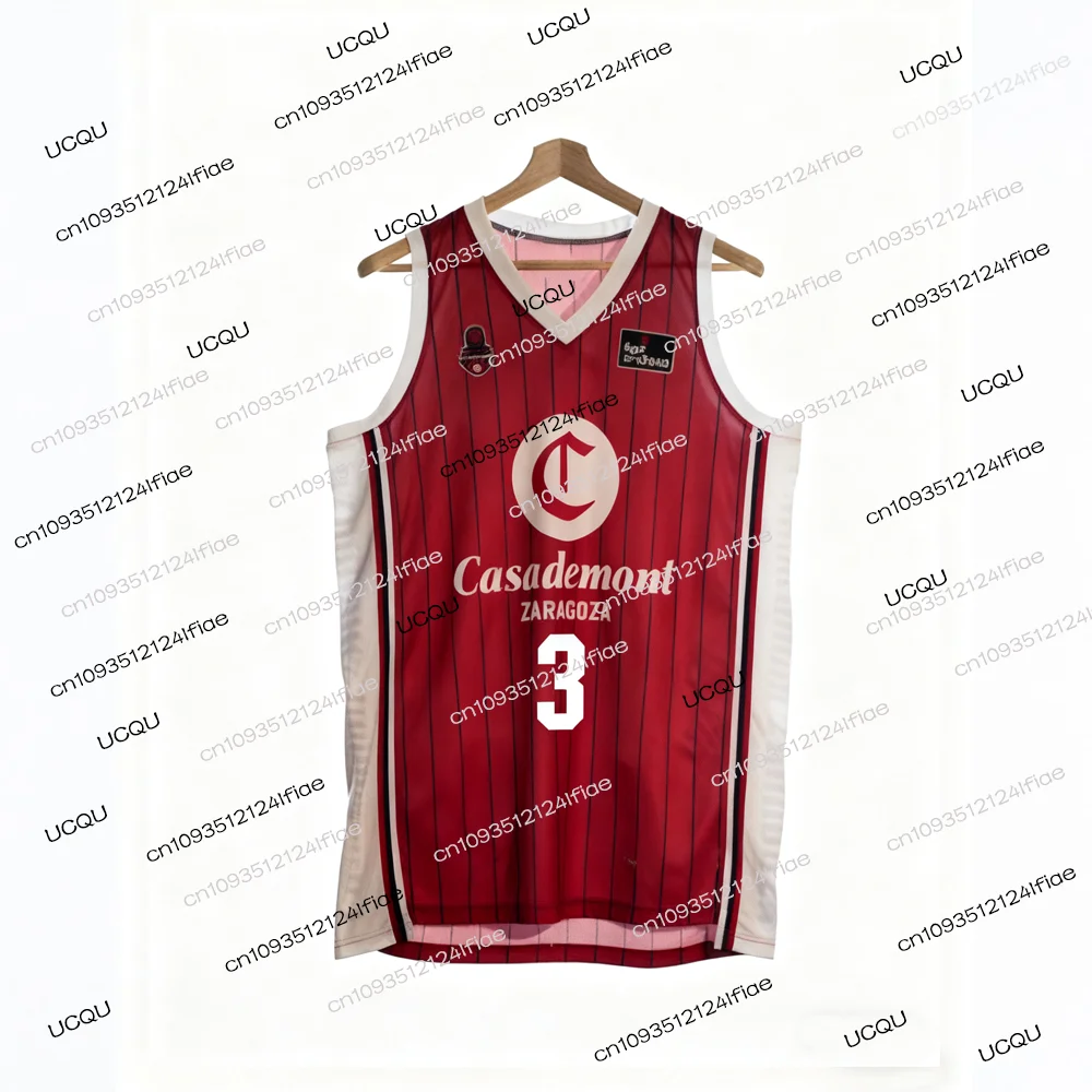 2025 لعبة كرة السلة سرقسطة جديدة جيرسي رودريغيز رقم. 15 كرة السلة جيرسي مروحة خاصة جيرسي كيت سترة رياضية اسبانيا كرة السلة
