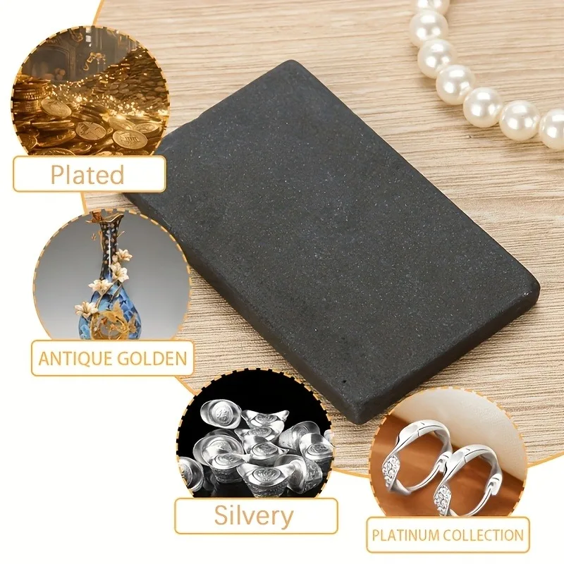 Professional Jewelry Metal Testing Stone, Portable Touchstone Tool for Gold Silver Jeweler's Test Kit, Must-Have Jewelry Tool