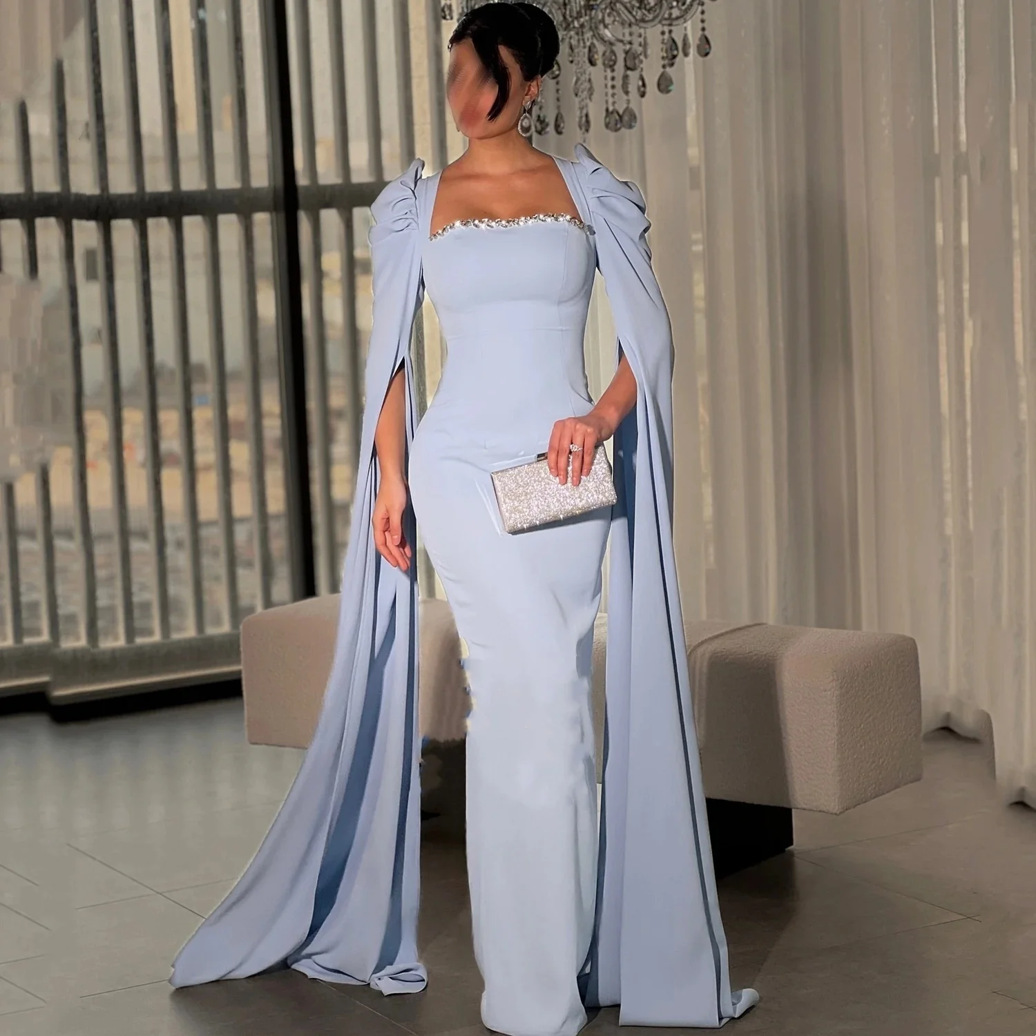 

Strapless Beaded Long Bespoke Occasion Gown Evening Dresses Prom Pastrol Unisex Jersey Retro Dubai Saudi Arabic Customized