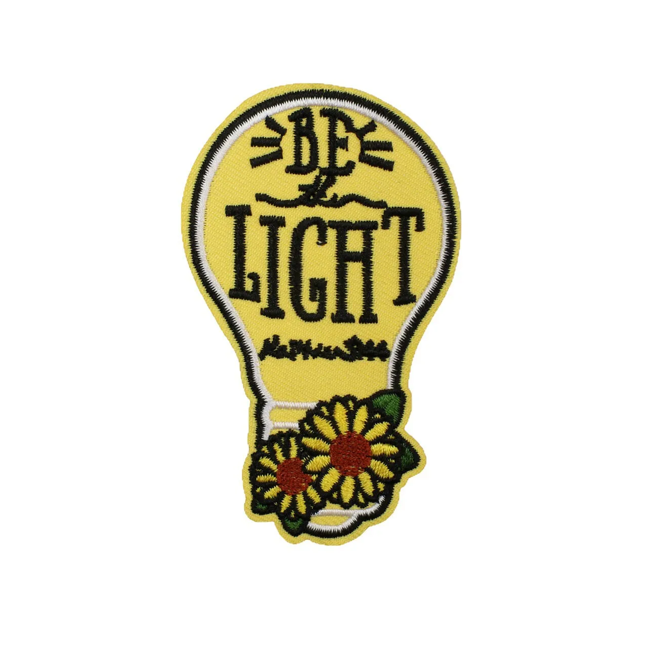 

Popular Hot Selling Embroidered Fabric Patch Bag Decoration Holy Gold Patch New English Letter Embroidered Badge Faith Badge