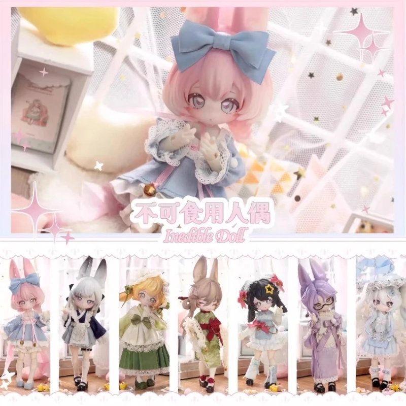 

New Inedible Doll Jumping Moon Time Series Blind Box Figurine 1/12 Bjd Surprise Blind Box Humanoid Doll With Movable Joints Doll