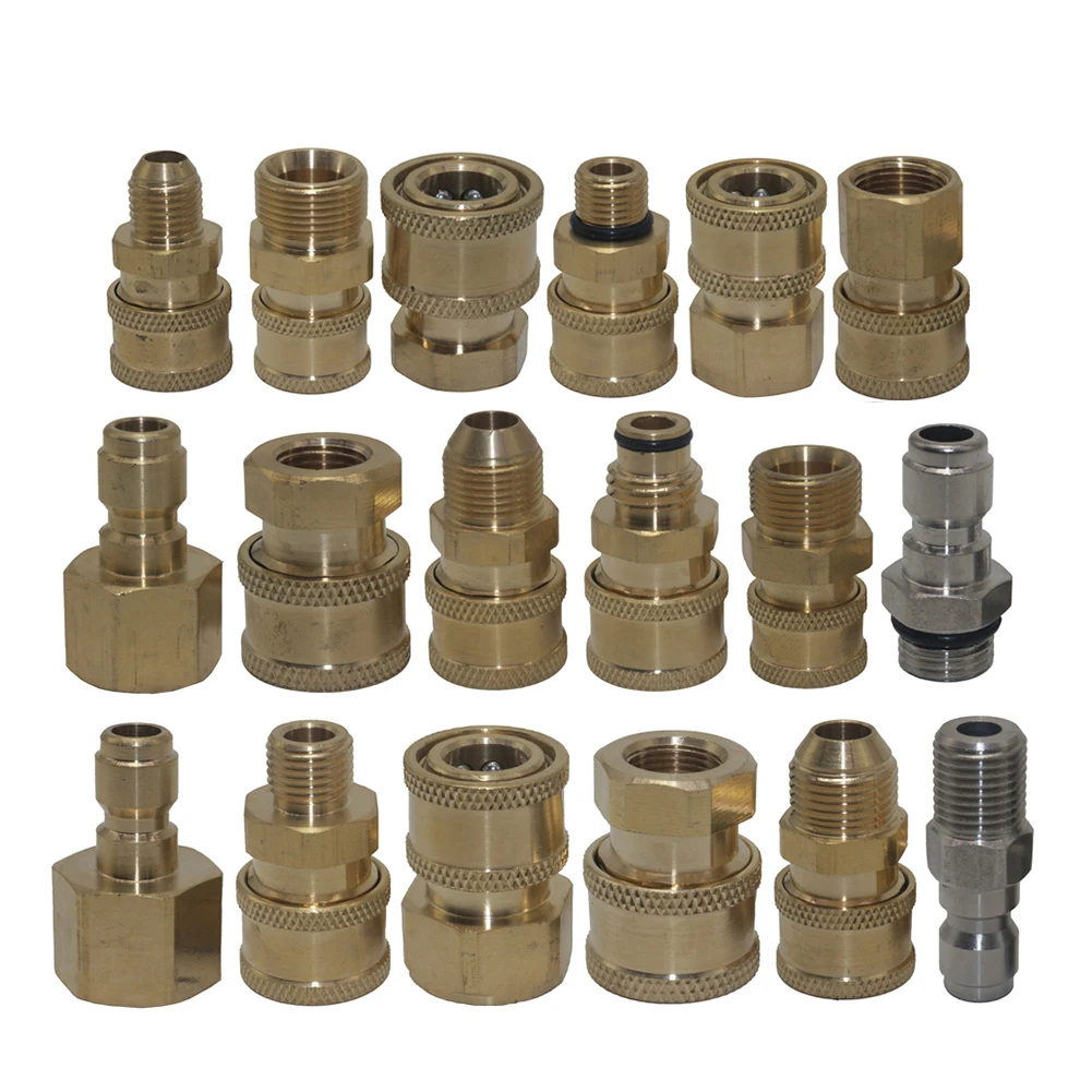 1/4 M14 M18 M22 G1/4 G3/8 G1/2 Sprinkler Core High-pressure Water Gun Connector High Pressure Spout Connector Quick Plug