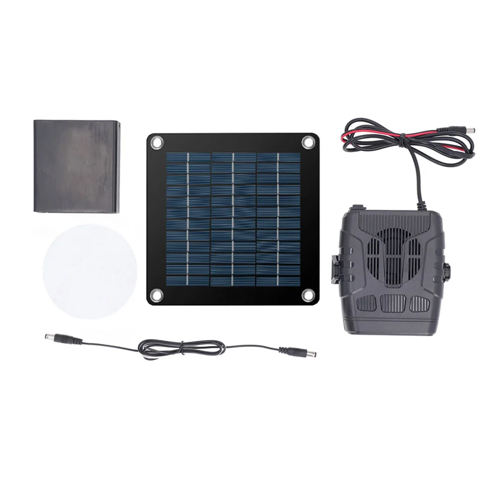 Solar Powered Vehicle Heater 20W For Crystal Panel with Dual USB Outputs for Convenient Mobile Device Charging