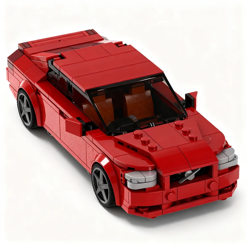 342pcs MOC City Champions Vovo S60-R Model Building Blocks Construction Toy Christmas Gift Collection Brick Idea Creative 3D
