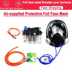 6800 Air-Supply Industrial Respirator System paint insecticide spray silicone full face filter for laboratory welding