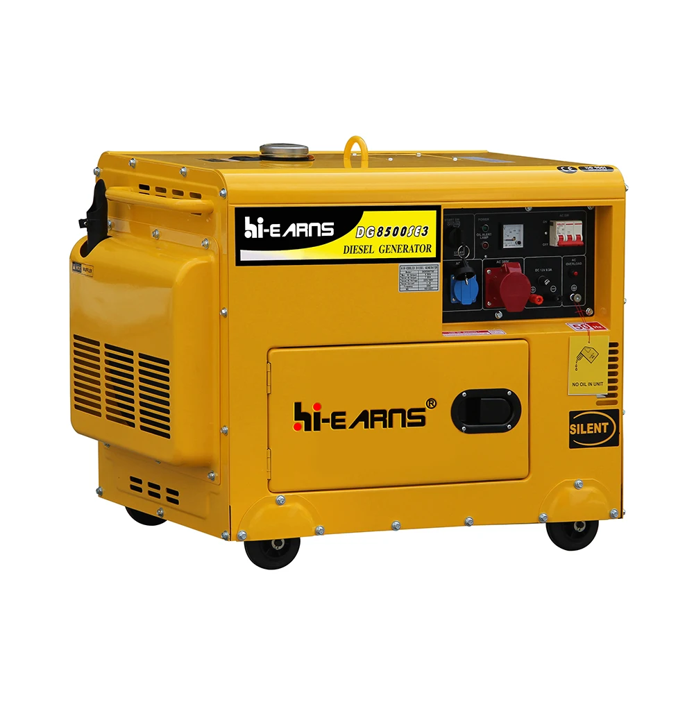 Hot sale 6kva Soundproof/open type die·sel generator with cheapest price for export