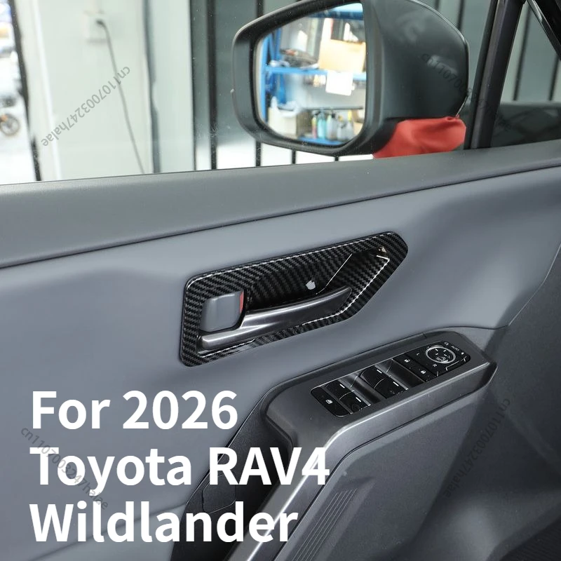 Pegatinas protectoras para el interior de la puerta, calcomanías protectoras antiarañazos, accesorios de modificación interior para Toyota RAV4 Wildlander 26