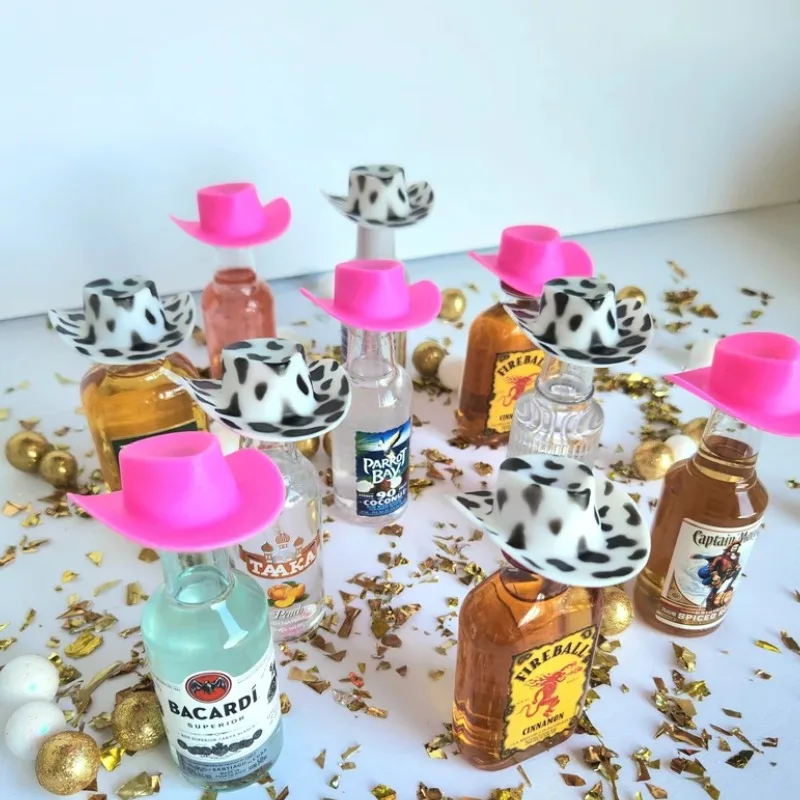 Mini Cowboy Hats Bachelorette Party Favors Birthday Wedding Hen Do Accessories Aesthetic Western Decor Doll Hats Shooter Toppers