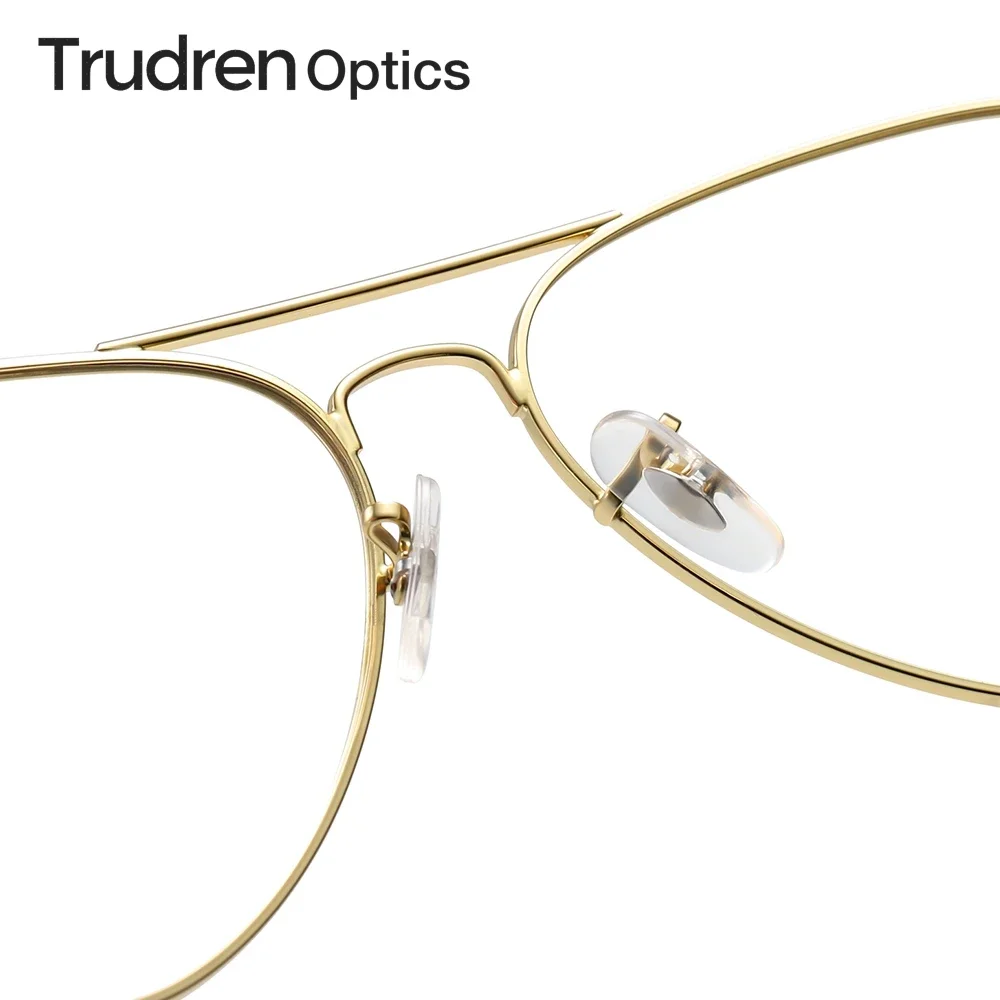 Trudren Aviation Non-prescription Glasses for Women Men Everyday Clear Photochromic Sunglasses Pilot Transition Everglasses 3025